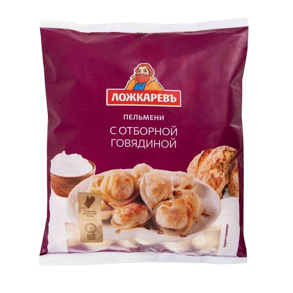 Пельмени Ложкаревъ с отборной говядиной 700 г