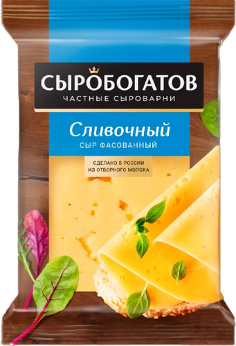 

Сыр Сыробогатов Сливочный 50% 180 г