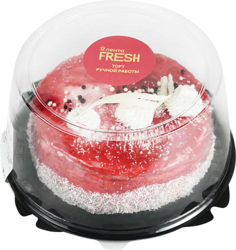 

Торт Лента Fresh Малиновый с творожным кремом 1 кг