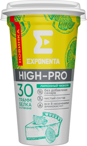 

Напиток кисломолочный Exponenta High-Pro обезжиренный лимонный чизкейк 250 г