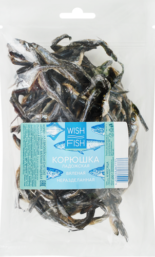 

Корюшка Wish Fish ладожская вяленая неразделанная, 100 г