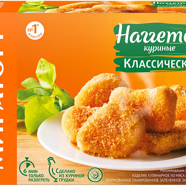 Наггетсы Мираторг Классические куриные 250 г
