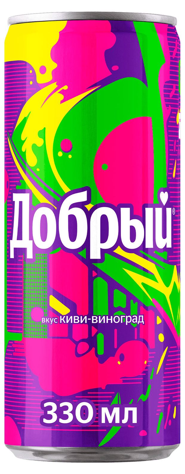 

Напиток Добрый Киви-виноград газированный 330 мл