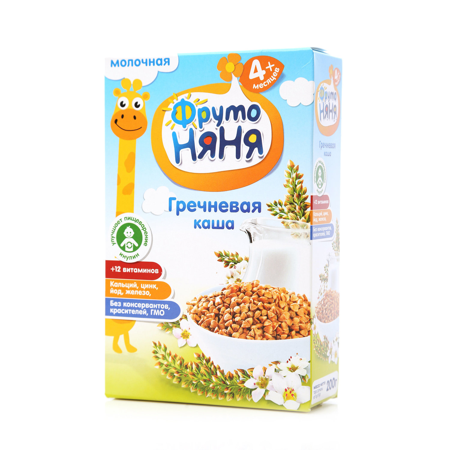 

Каша молочная ФрутоНяня гречневая с 4 месяцев 200 г
