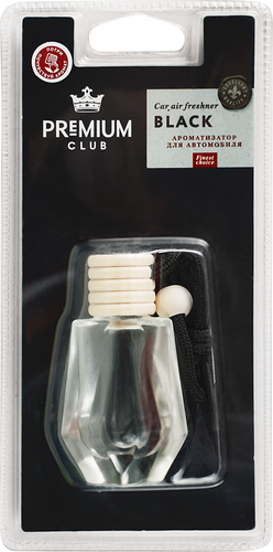 Ароматизатор автомобильный PREMIUM CLUB Prestige Black, подвесной, Арт. 
10352