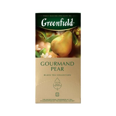Чай черный Greenfield Гурманд Пэа аром с доб 25п*1,5г 37,5г