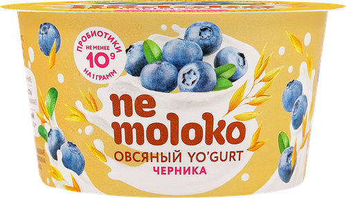 

Йогурт Nemoloko овсяный с черникой 130 г
