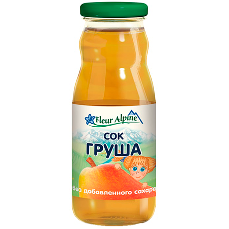 

Сок детский Fleur Alpine Organic с грушей осветленный без сахара 200 мл