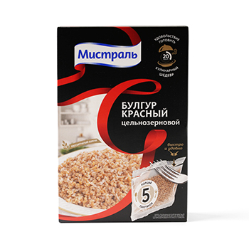 

Булгур Мистраль красный цельнозерновой 400 г