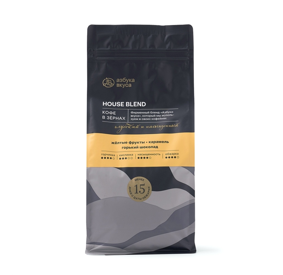 

Кофейная смесь в зёрнах Азбука вкуса House Blend, 250 г