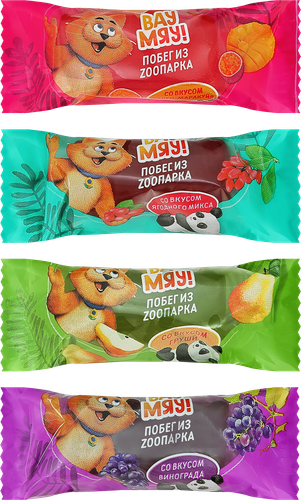 

Мармелад жевательный СвитЛайф Побег из ZOOпарка ассорти с желейной начинкой вес