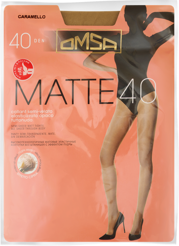 

Колготки женские OMSA Oms Matte 40 den caramello, размер 3