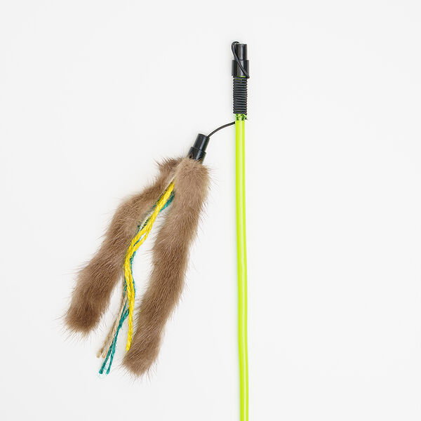 Игрушка-дразнилка Pet Hobby Neon Джутовые хвостики с норкой для кошек 