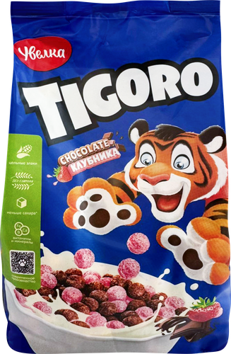 

Готовый завтрак Tigoro Шарики Шоколадно-клубничные 200 г