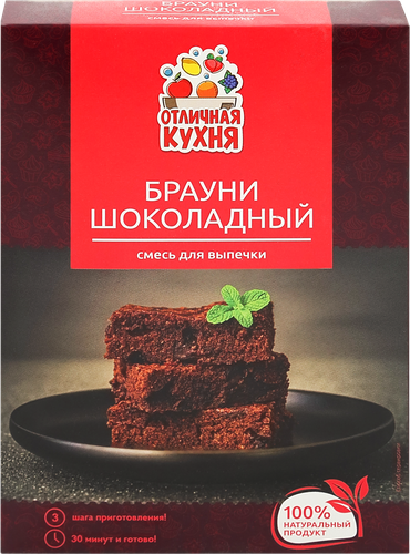 

Смесь для выпечки Отличная Кухня Брауни шоколадный 300 г