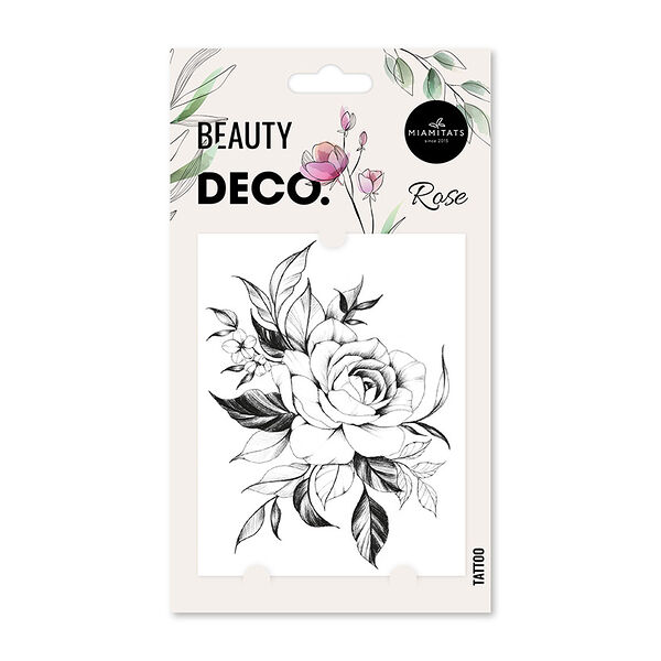 Татуировка для тела переводная Deco Floral Miamitats Rose