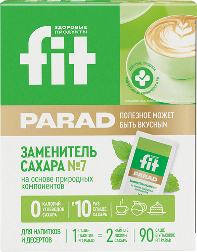 Заменитель сахар Fit Parad Смесь подсластителей №7 90 шт.