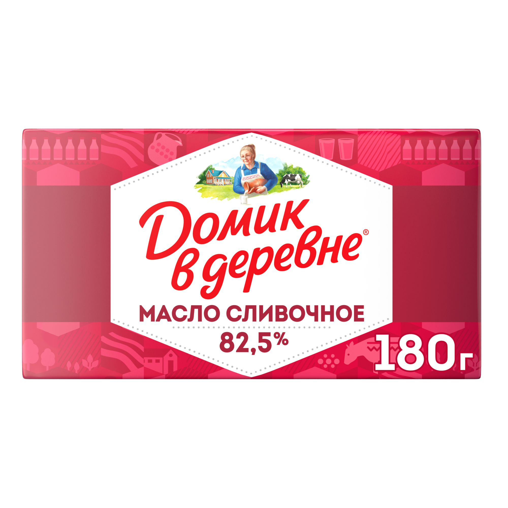 

Масло сливочное отборное Домик в деревне 82.5% 180 г