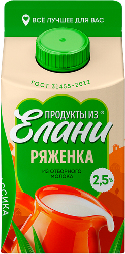 

Ряженка Продукты из Елани 2.5%