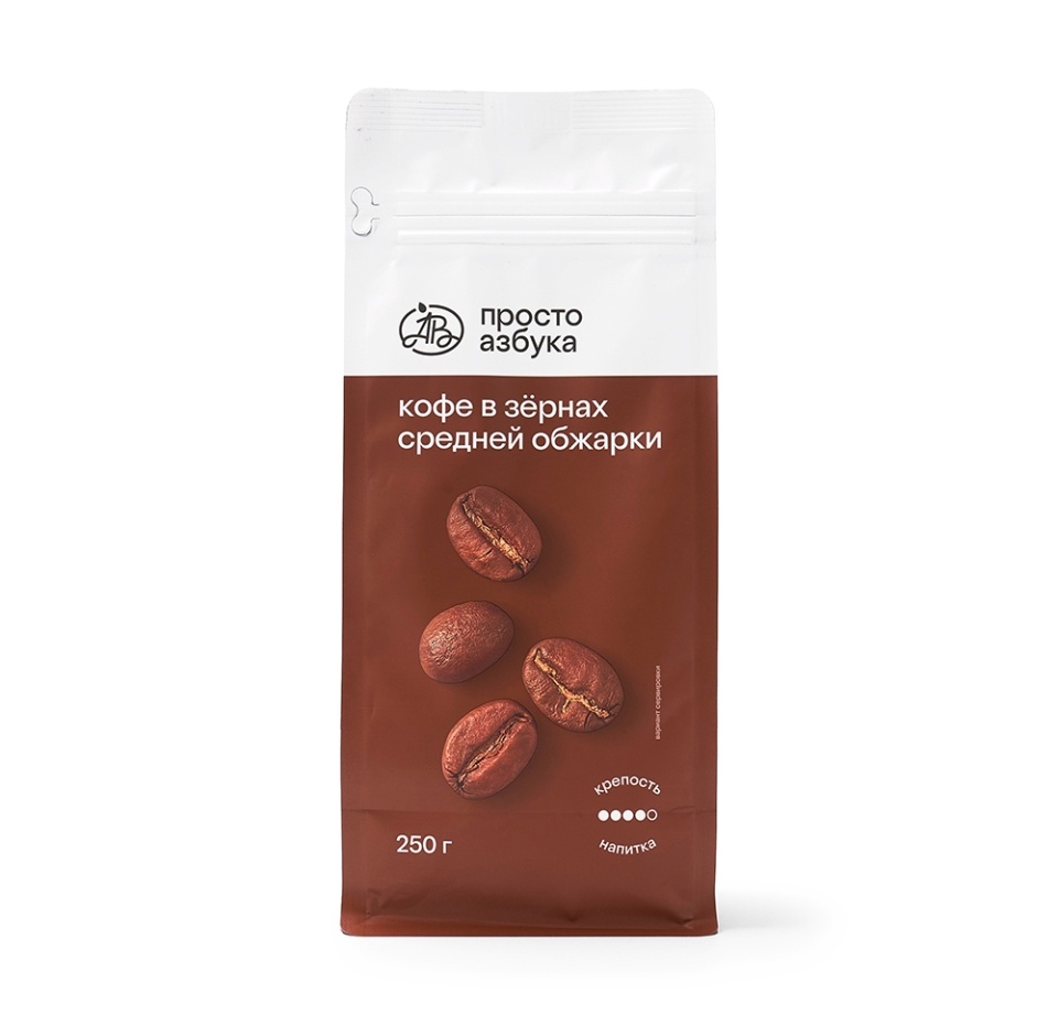 

Кофейная смесь в зернах «Просто Азбука» Everyday Blend 250г, Россия