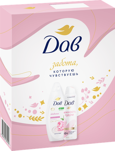 

Подарочный набор Дав Обновление Крем-гель для душа 250 мл и дезодорант-спрей 150 мл