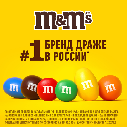 

Конфеты M&M's драже c молочным шоколадом для компании 145 г