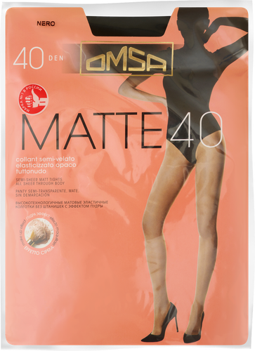 

Колготки женские Omsa Matte 40 den Nero р. 3