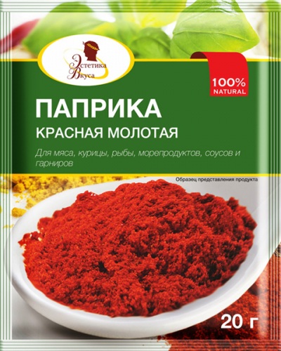 

Паприка Эстетика Вкуса красная молотая 20 г