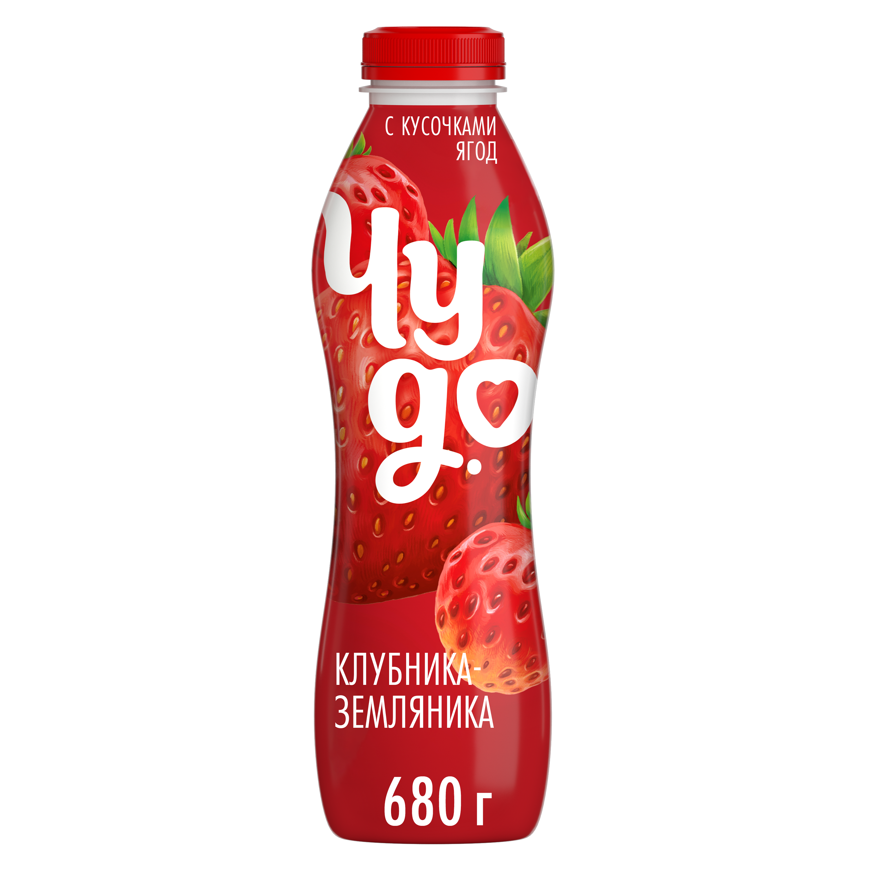 

Йогурт питьевой Чудо со вкусом Клубника-земляника 1.9% 680 г