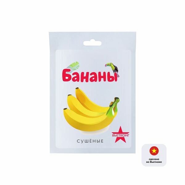 Сушёные бананы, Вьетконг, 70 г