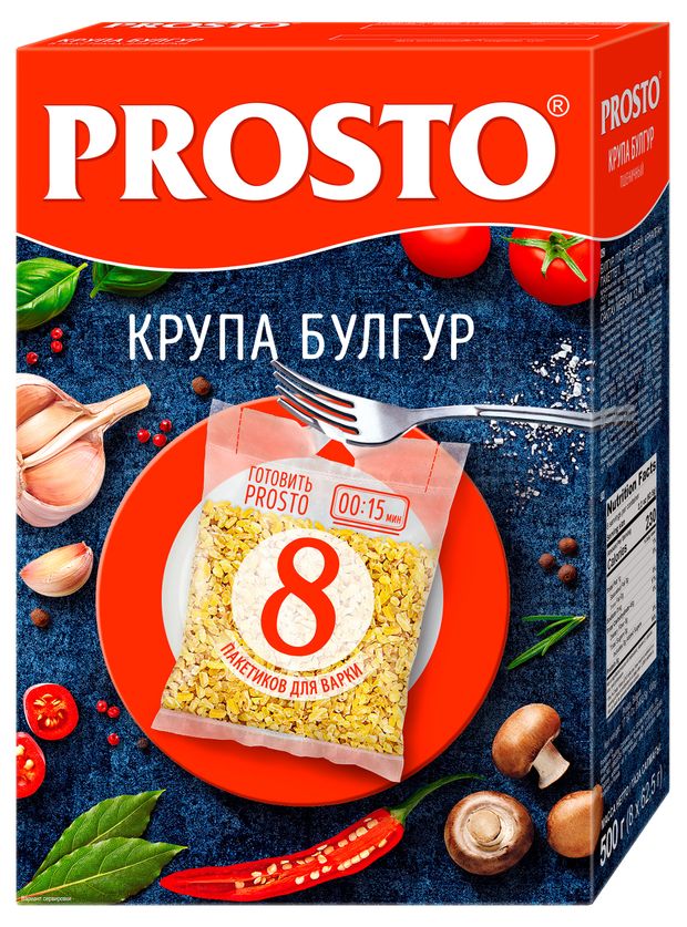 

Булгур Prosto в варочных пакетиках 500 г