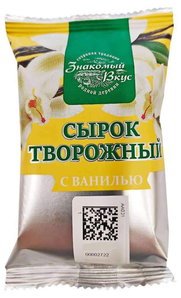 

Сырок творожный Знакомый вкус с ванилью 16.5% 90 г