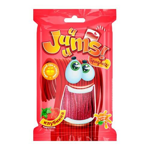 Мармелад Juuums! Спагетти кислые со вкусом клубники 70 г