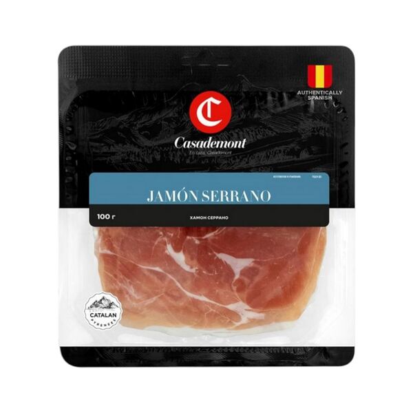 Хамон Серрано с/в прод мясн из свин нарезка мгс 100г Casademont