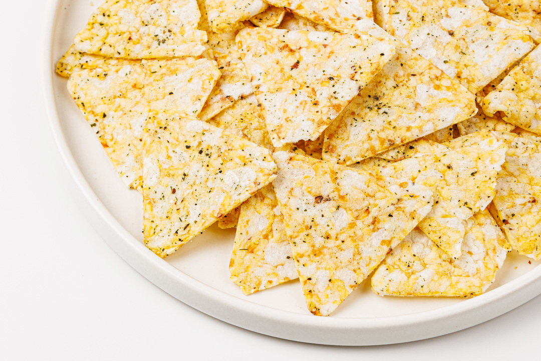 

Чипсы цельнозерновые ВкусВилл кукурузно-рисовые со вкусом Соус Песто 50 г