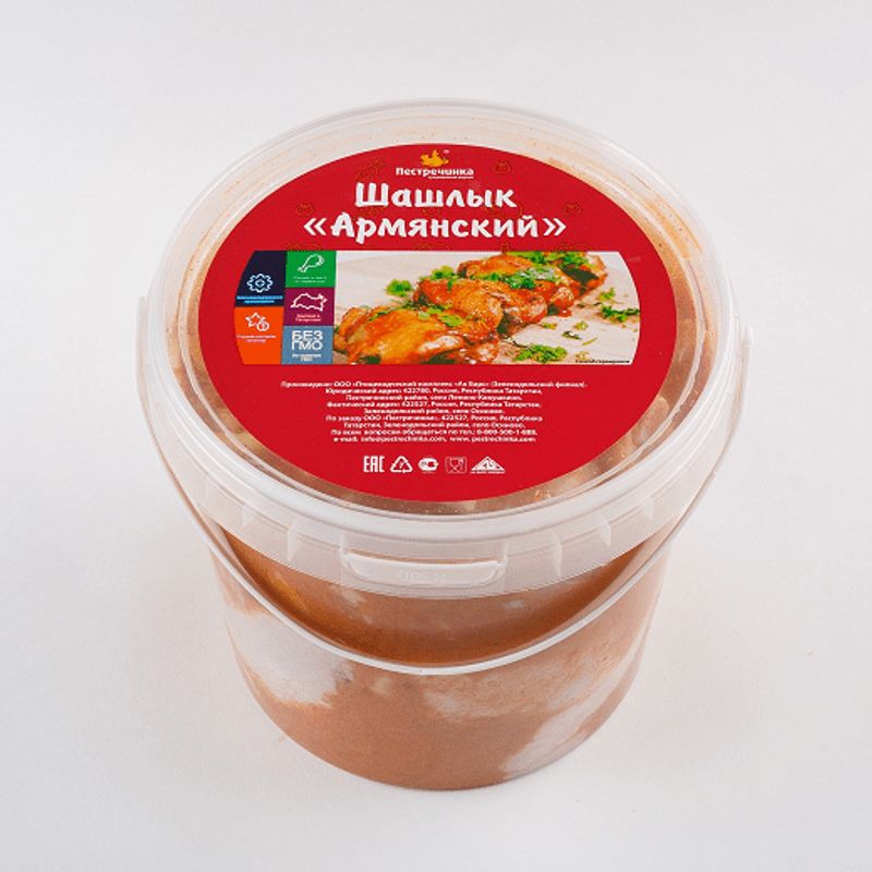 

Шашлык куриный Пестречинка Армянский охлажденный вес