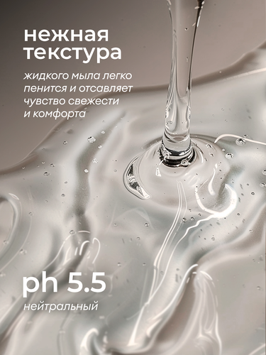 

Жидкое мыло Grass Milana Perfume Professional Черный перец амбра и нероли парфюмированное 1 л