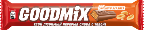 

Батончик Goodmix соленый арахис 40 г