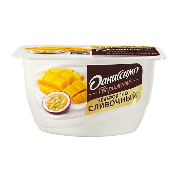 Десерт творожный Даниссимо с тропическим манго и маракуйей 5.6% 130 г