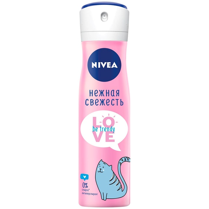 

Дезодорант-антиперспирант спрей Nivea Love Be Trendy Нежная свежесть 150 мл