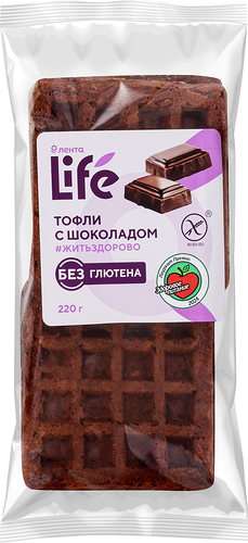 Тофли Лента Life с шоколадом без глютена замороженный 220 г