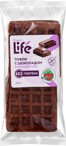 

Тофли Лента Life с шоколадом без глютена замороженный 220 г