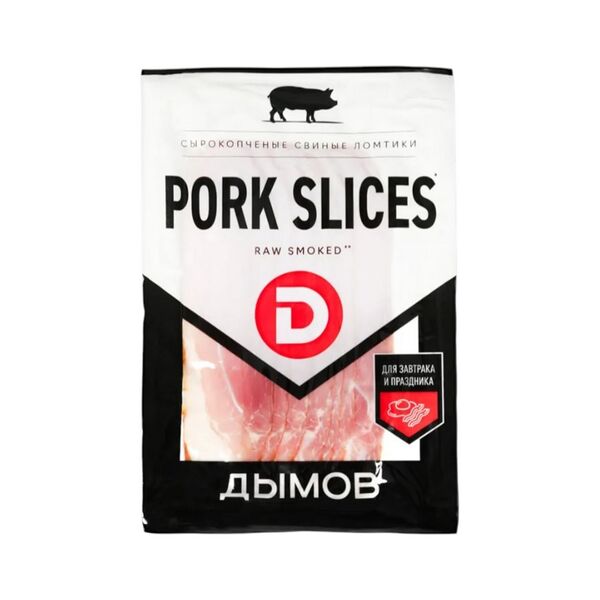 Продукт из свинины с/к Pork slices охл нарезка в/у 150 г