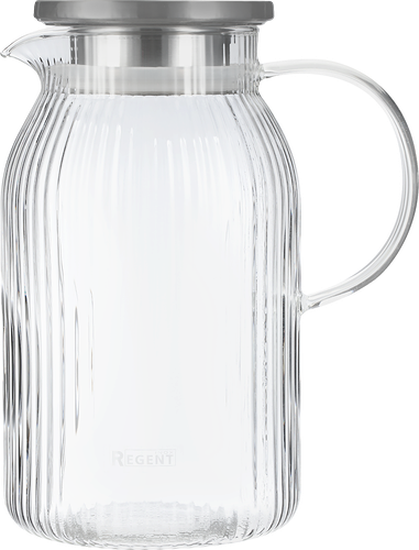 Кувшин Regent inox Franco стекло с фильтр-пробкой 1.6 л 6х12х24 см