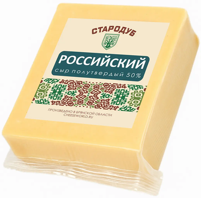Сыр Стародуб Российский 50% вес
