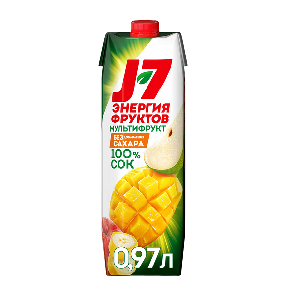 Сок J7 фрукты целиком мультифрукт 970 мл