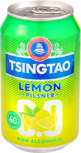 

Пиво безалкогольное Tsingtao с лимоном светлое фильтрованное пастеризованное ж/б 330 г