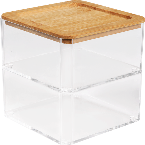 

Контейнер для хранения Homeclub с крышкой, двухъярусный, арт. RHT102806