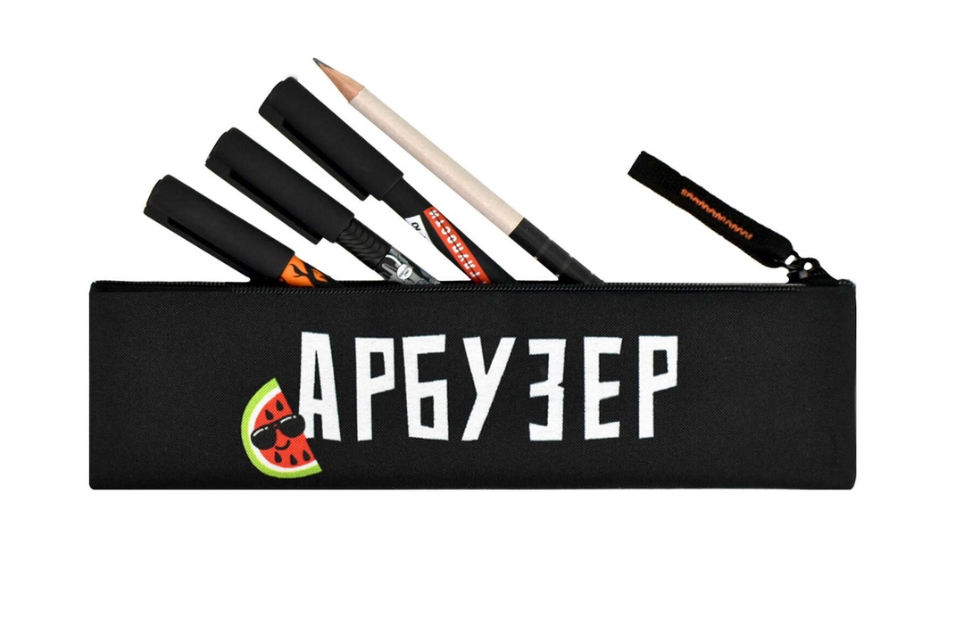 

Пенал школьный Феникс+ Арбузер без наполнения на молнии 20х6 см