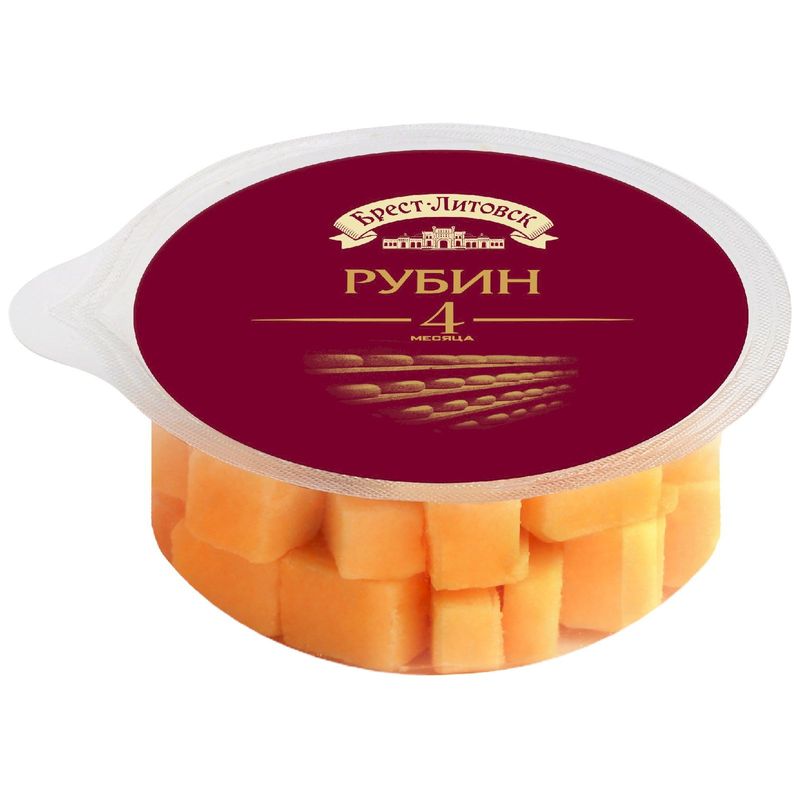 

Сыр Брест-Литовск Рубин твёрдый 50% 150 г